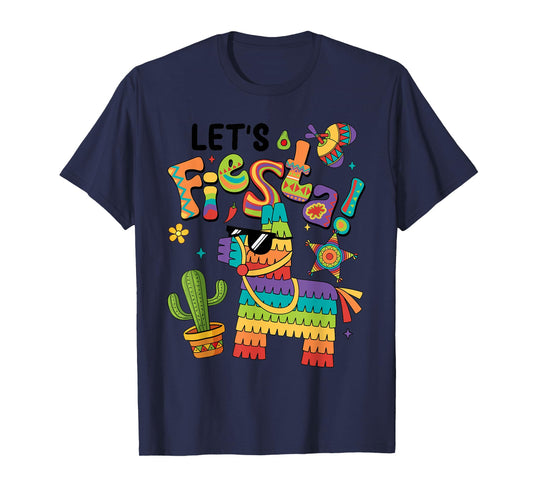 Let's Fiesta Pinata Cinco De Mayo Party Mexican Men Women T-Shirt