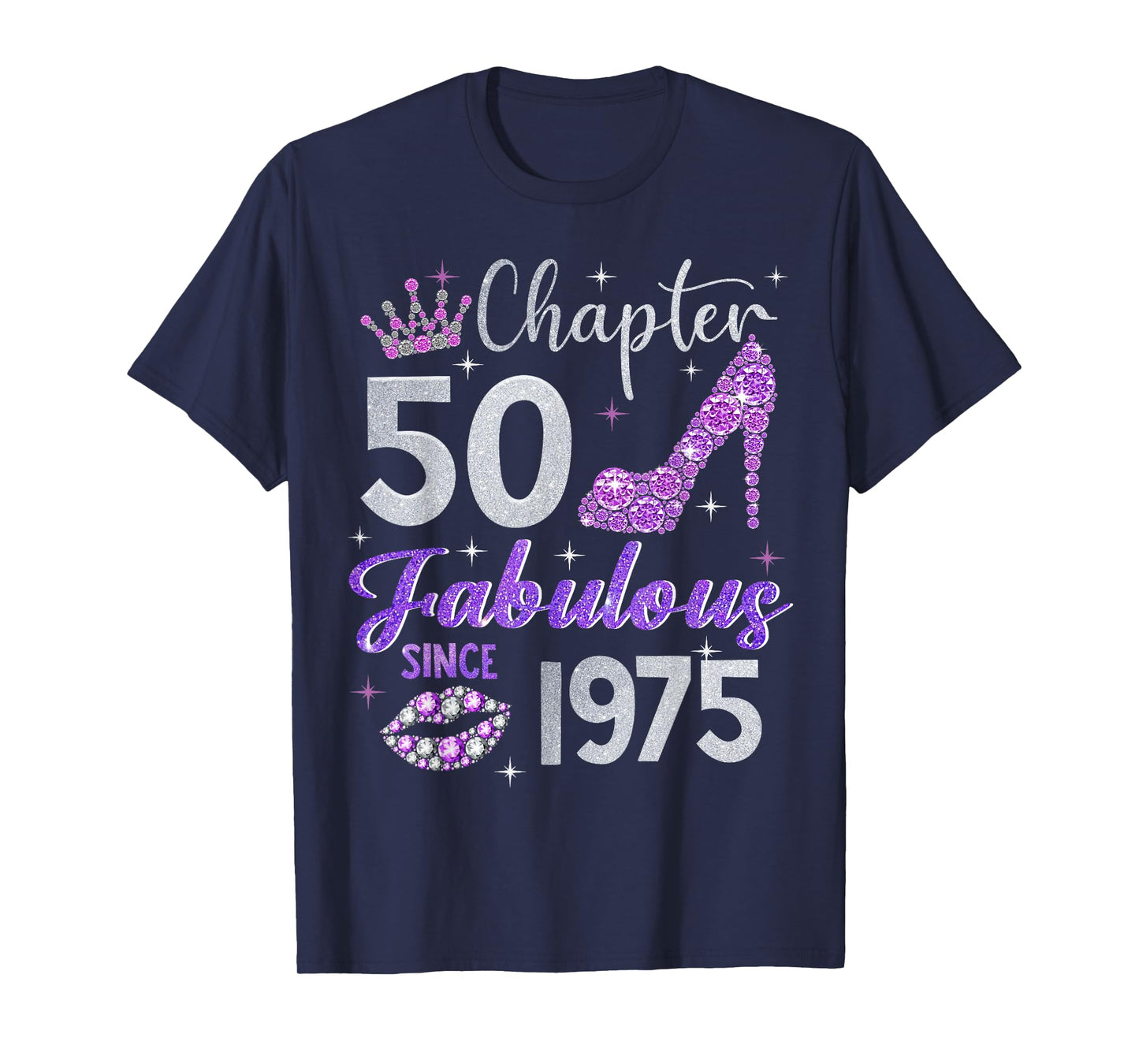 Chapter 50 Fabulous Since 1975 50th Birthday Women Girl T-Shirt