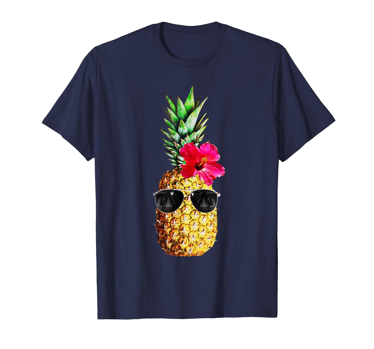 Summer Pineapple Graphic for Women Teen Hawaiian Cute Funny T-Shirt