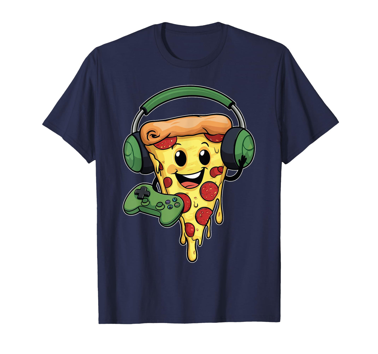 Gamer Pizza Video Gaming Funny Video Gamer Pizza Lovers T-Shirt
