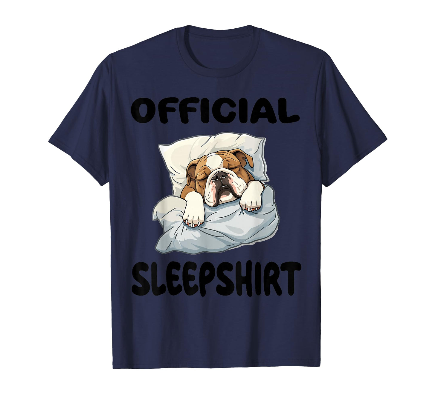 English Bulldog Animal Official Sleepshirt Pajamas Nightgown T-Shirt