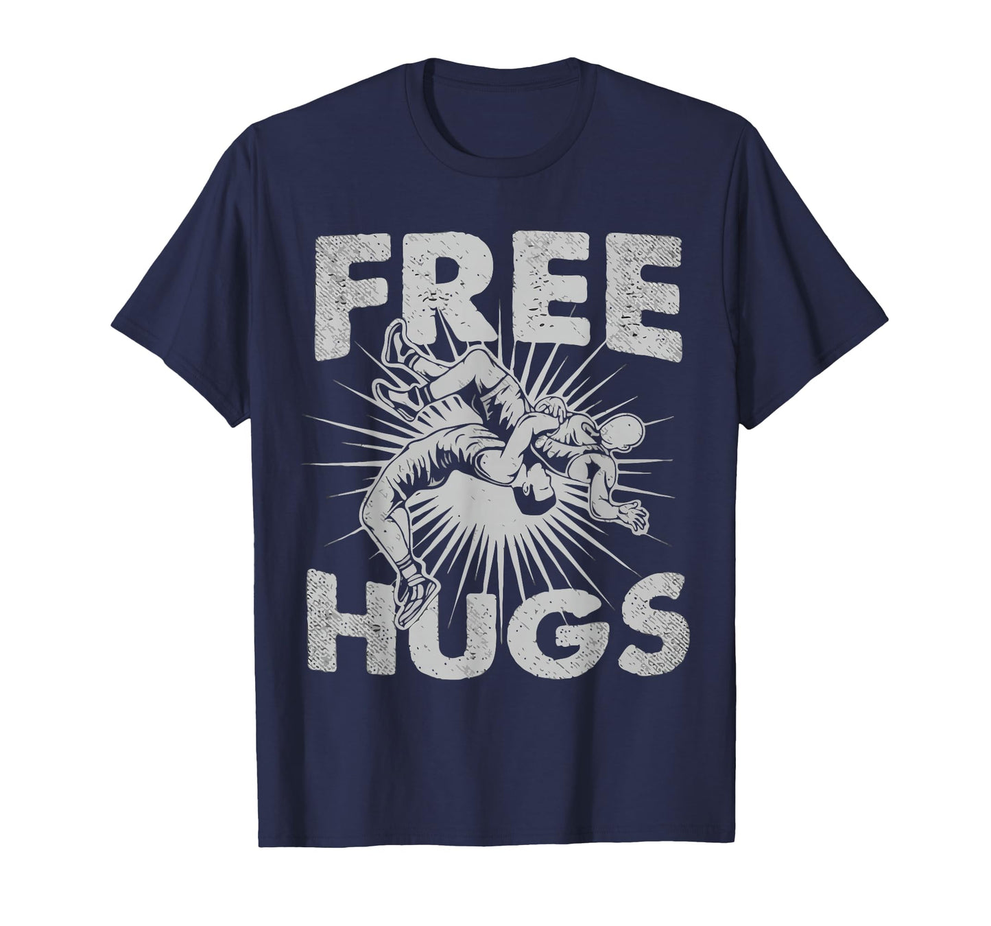 Wrestling - Funny Free Hugs Just Ask T-Shirt