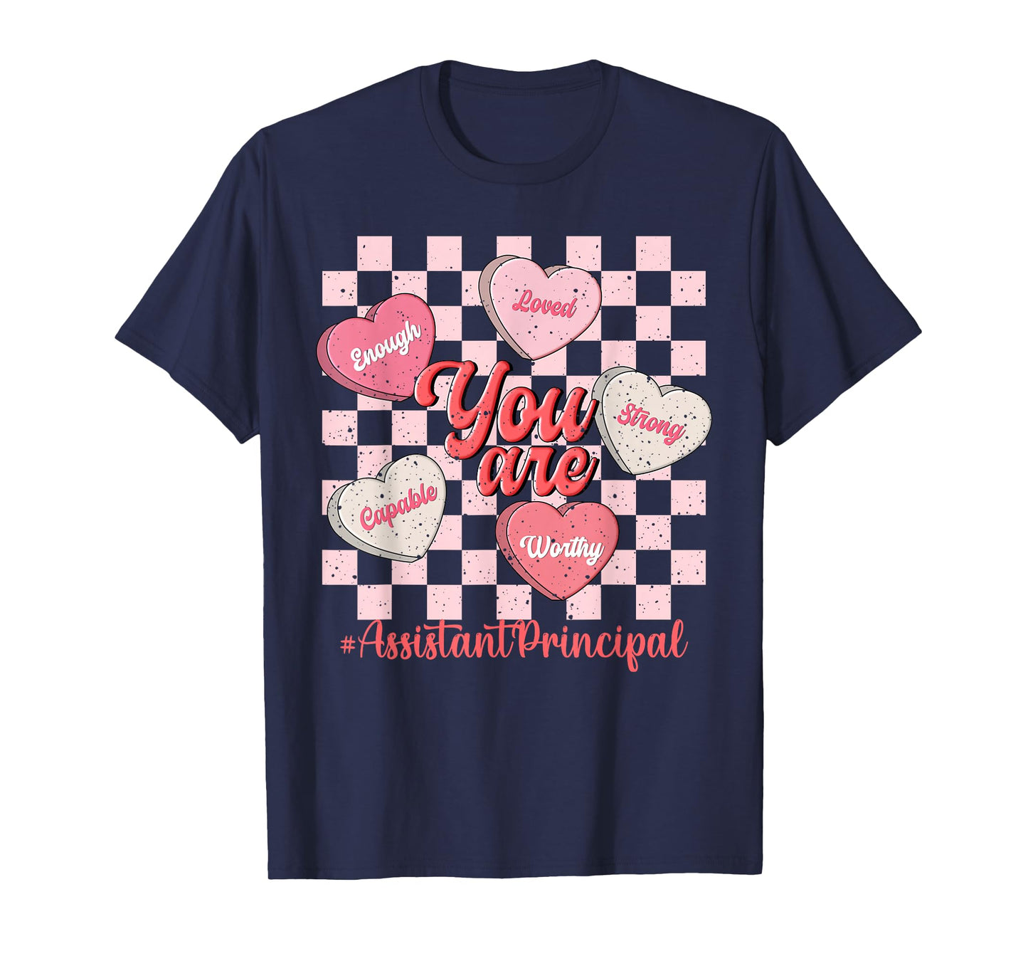 Funny Valentine Assistant Principal Love Heart T-Shirt