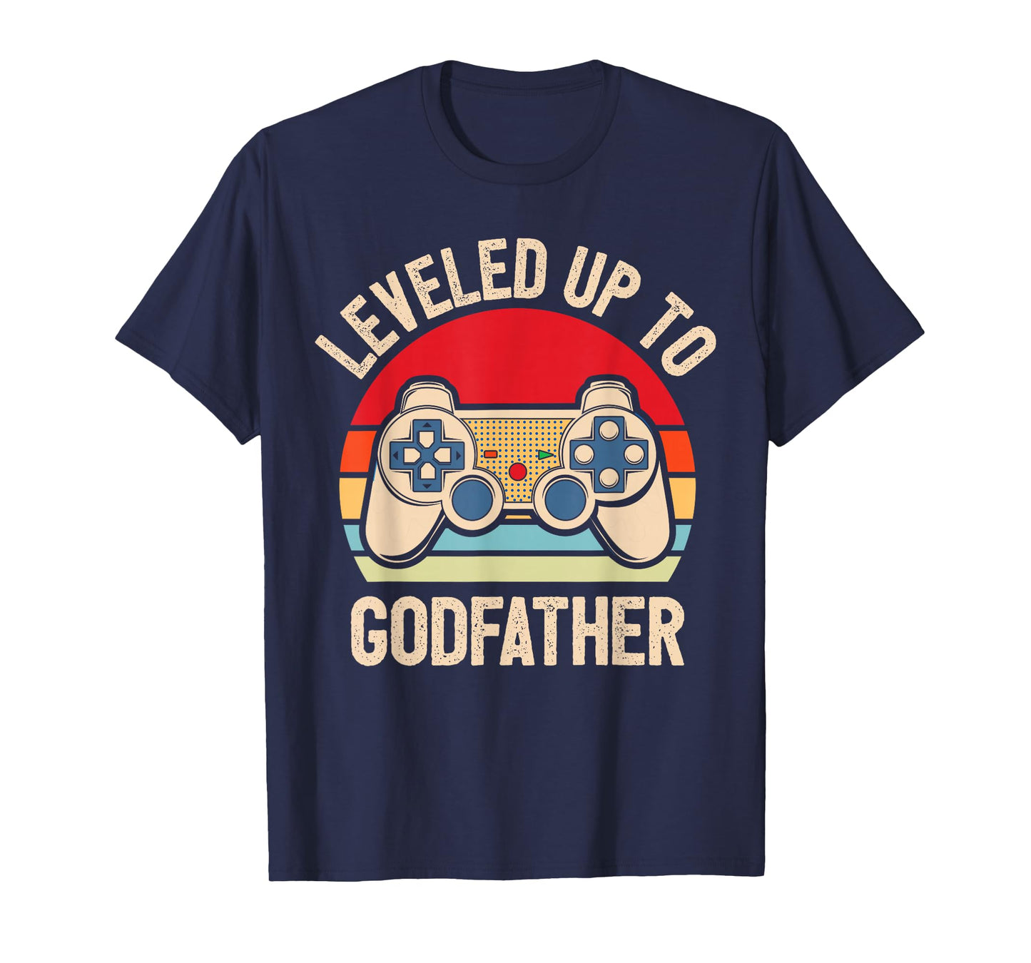 Leveled Up To Godfather Video Gamer Retro T-Shirt