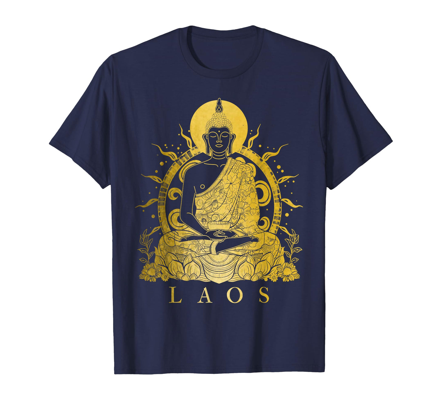 Laos Buddha Vintage Buddhist Souvenir T-Shirt
