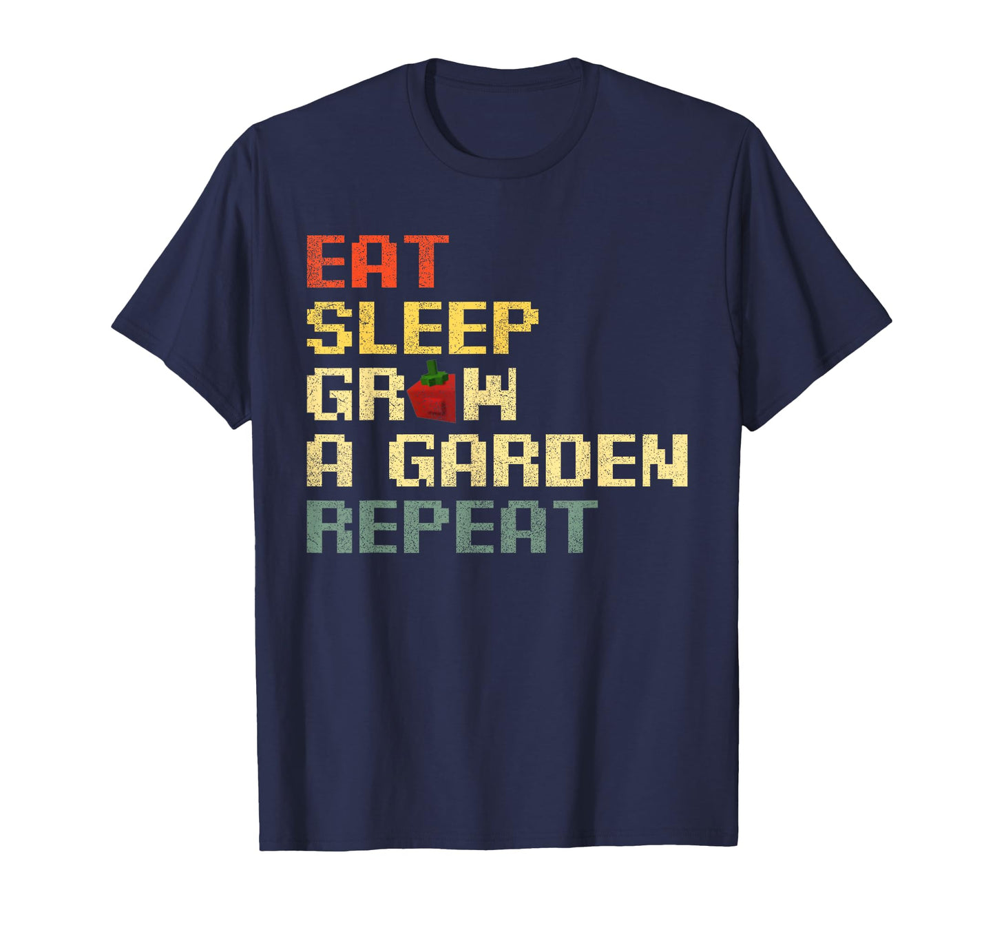Funny Game Eat Sleep Grow A Garden Repeat Gamer T-Shirt