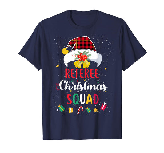 Referee Christmas Squad Santa Hat Umpire Match T-Shirt