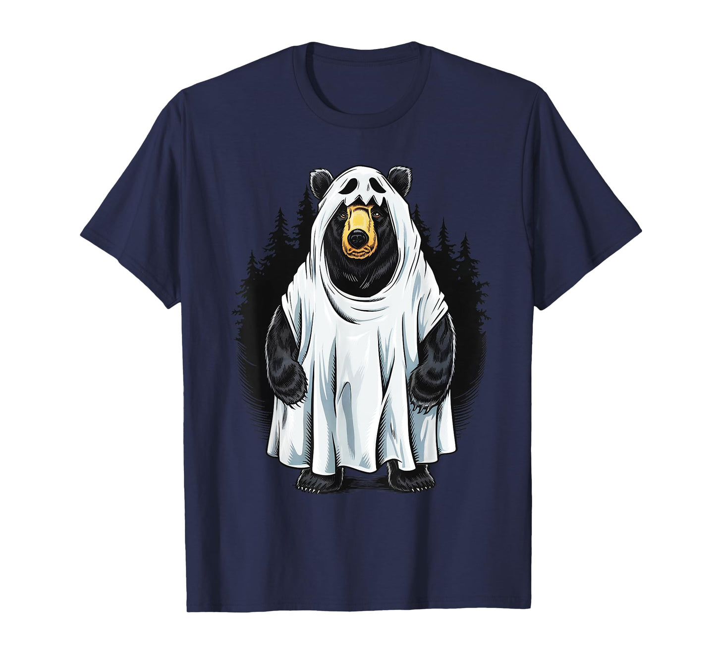 Funny Bear Cool Boo Ghost Halloween Costume Gifts T-Shirt