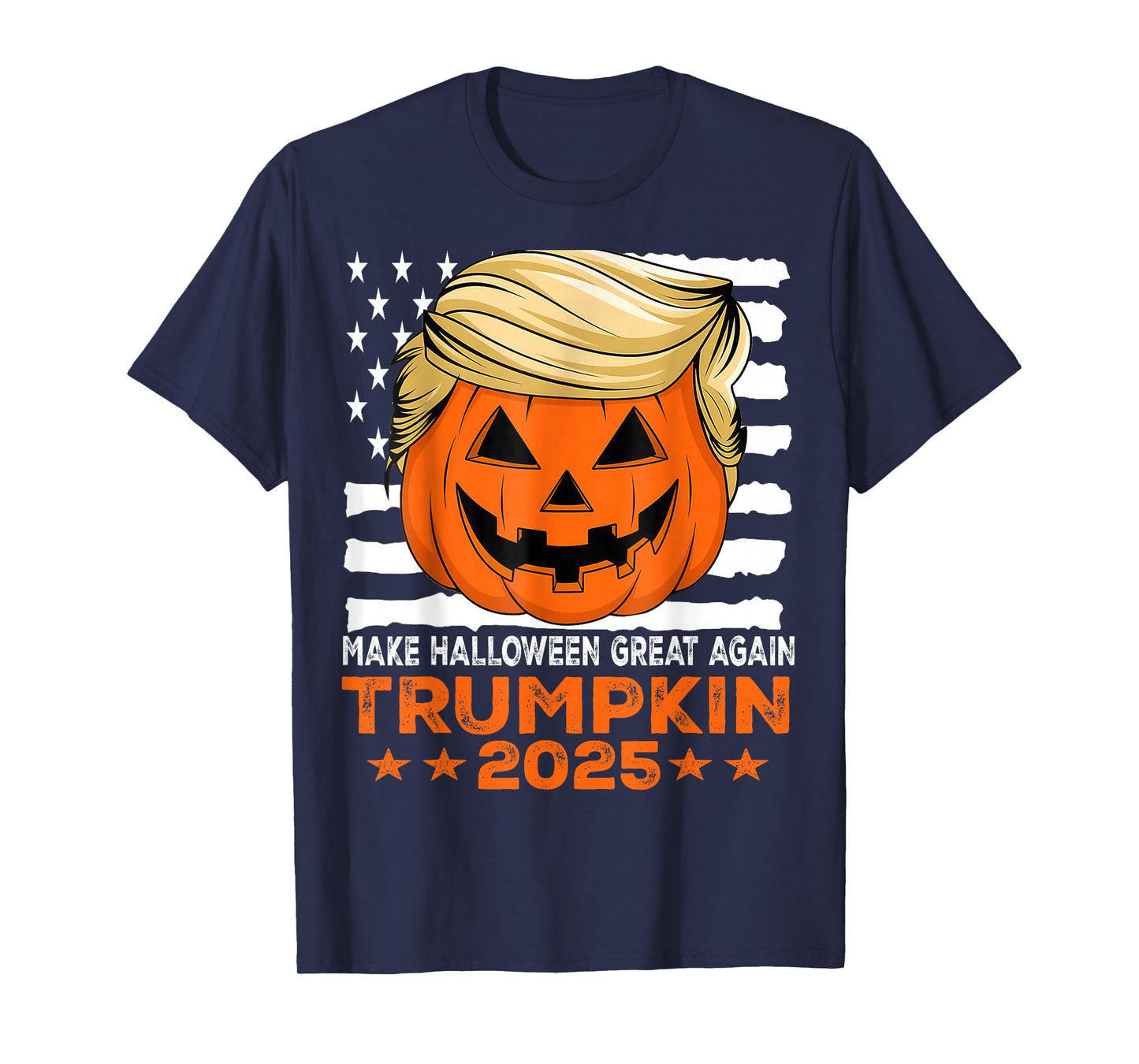 Trumpkin 2025 USA Make Halloween Great Again Funny Trump T-Shirt
