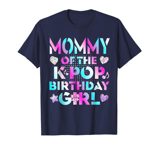 Mommy of The Birthday Girl K-pop Family Matching Party T-Shirt