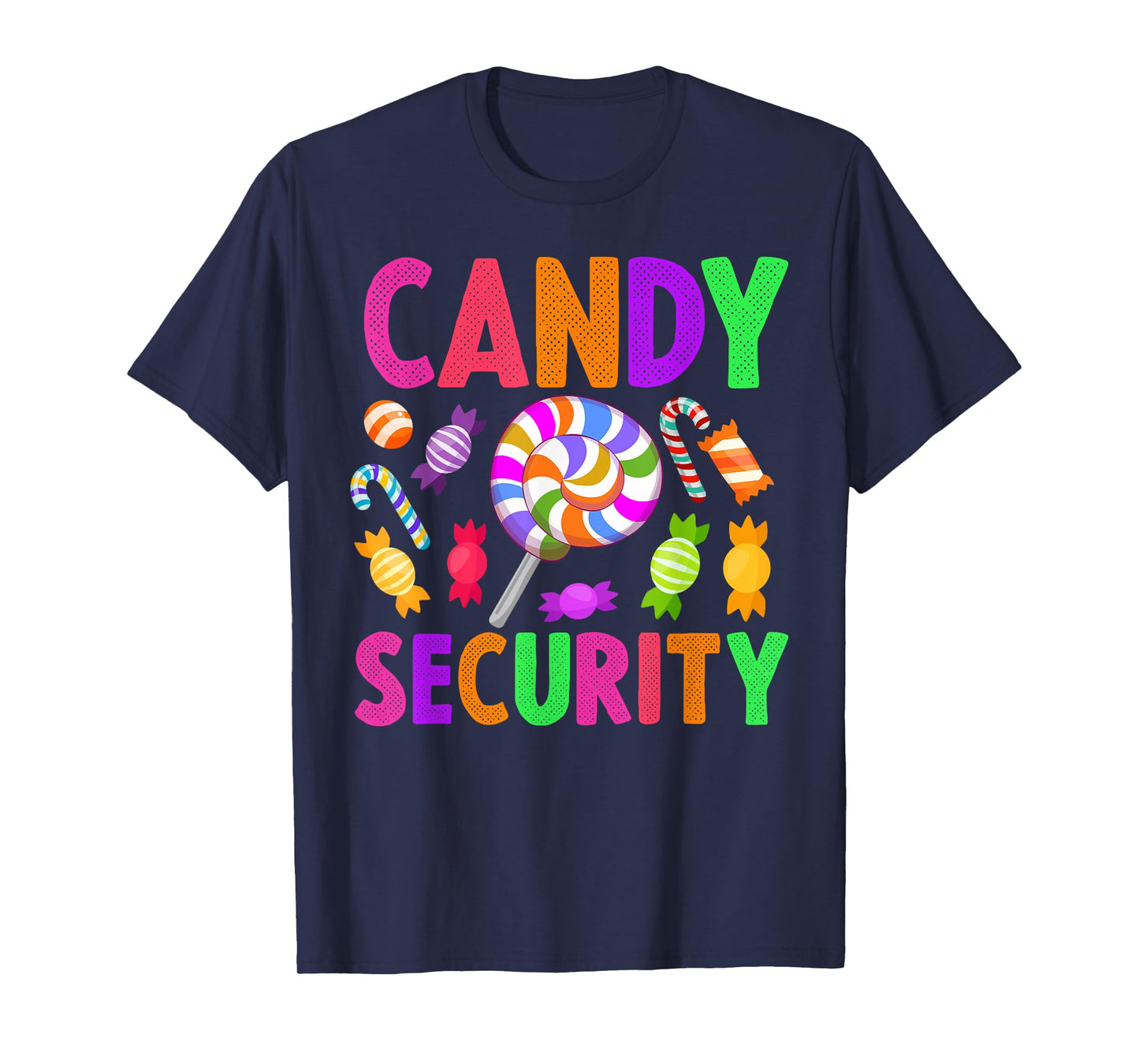 Candy Security Colorful Halloween Group Costume T-Shirt