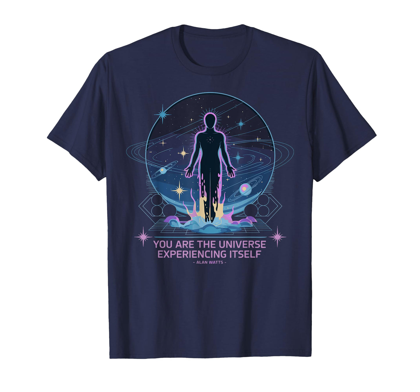 Alan Watts Cosmic Quote Universe Awareness Human Spirit T-Shirt