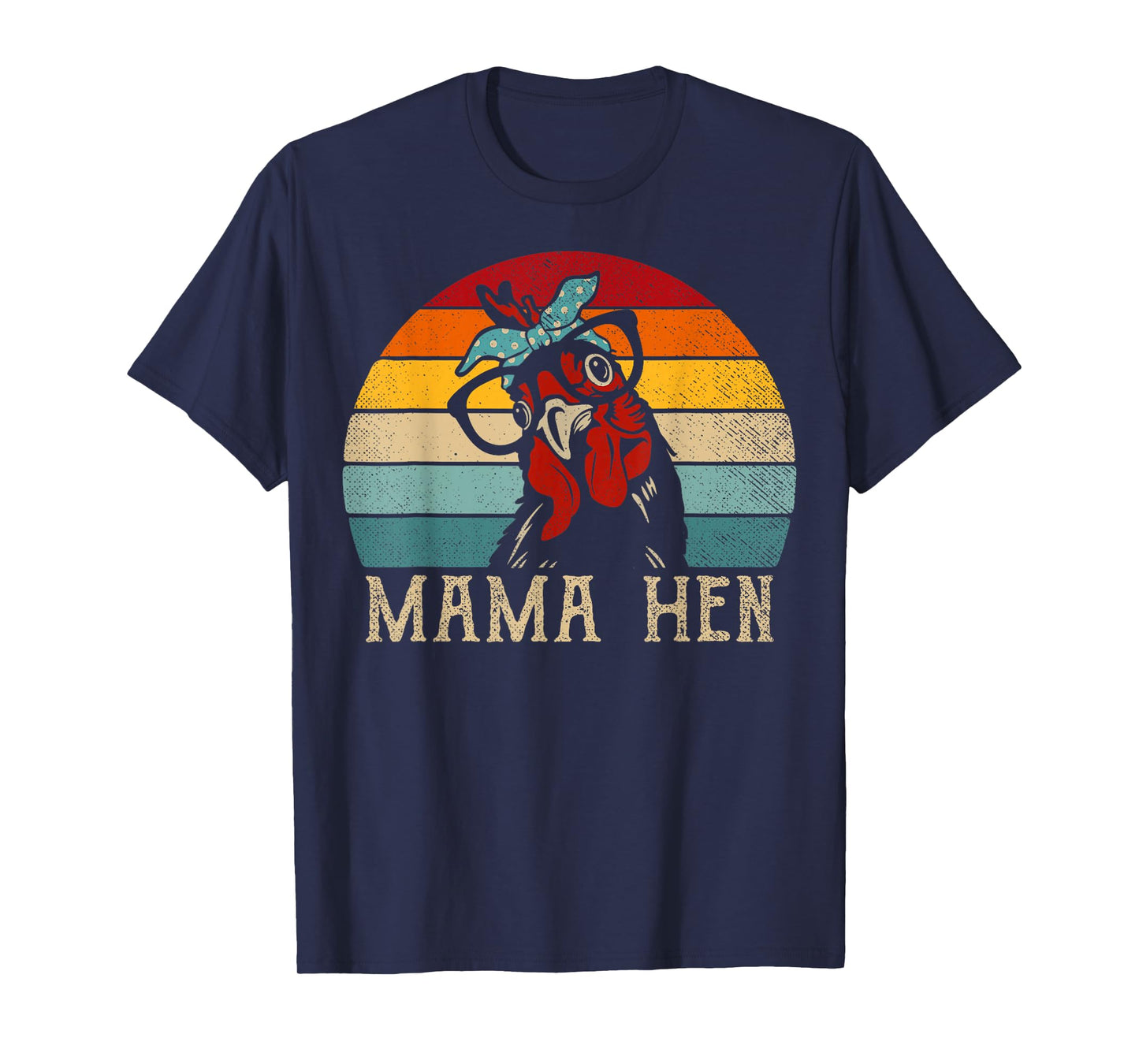 Funny Mama Hen Vintage Retro Chicken Mom Mother T-Shirt
