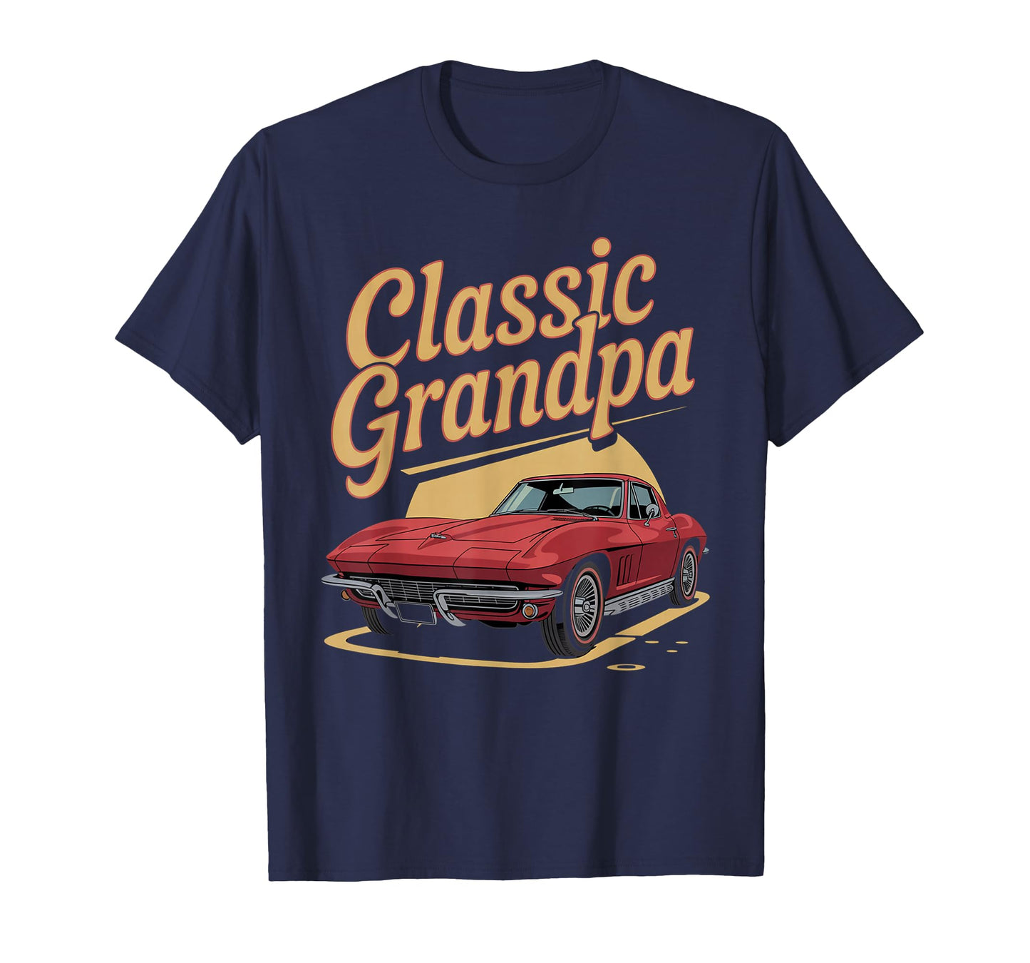 Classic Grandpa Car Enthusiast Tee Funny Retro Auto Design T-Shirt