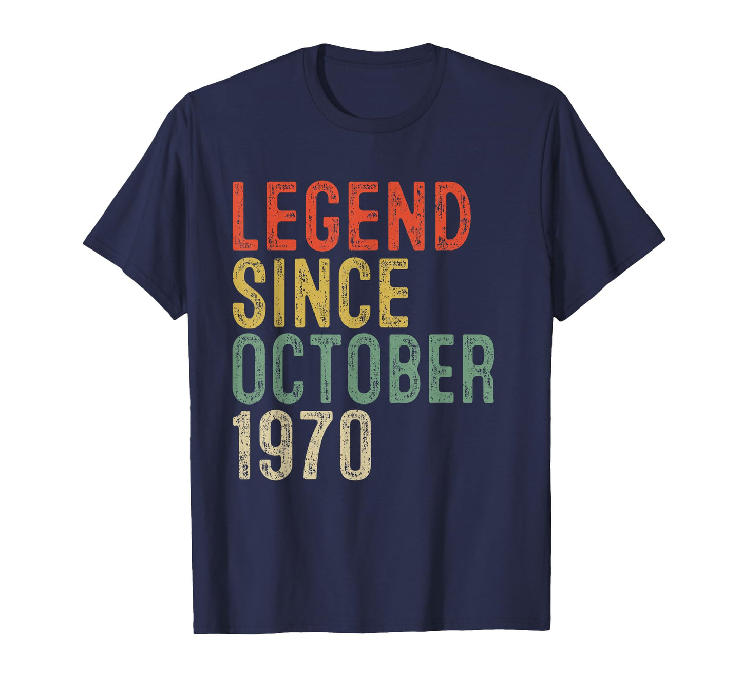 Legend Since October 1970 55th Birthday Gifts 55 Year Old T-Shirt
