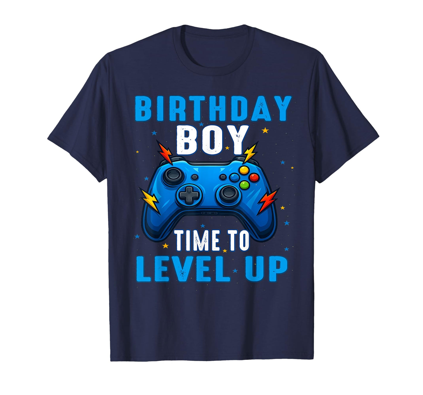 Birthday Boy Time To Level Up Gamer Video Game 7 Years Old T-Shirt