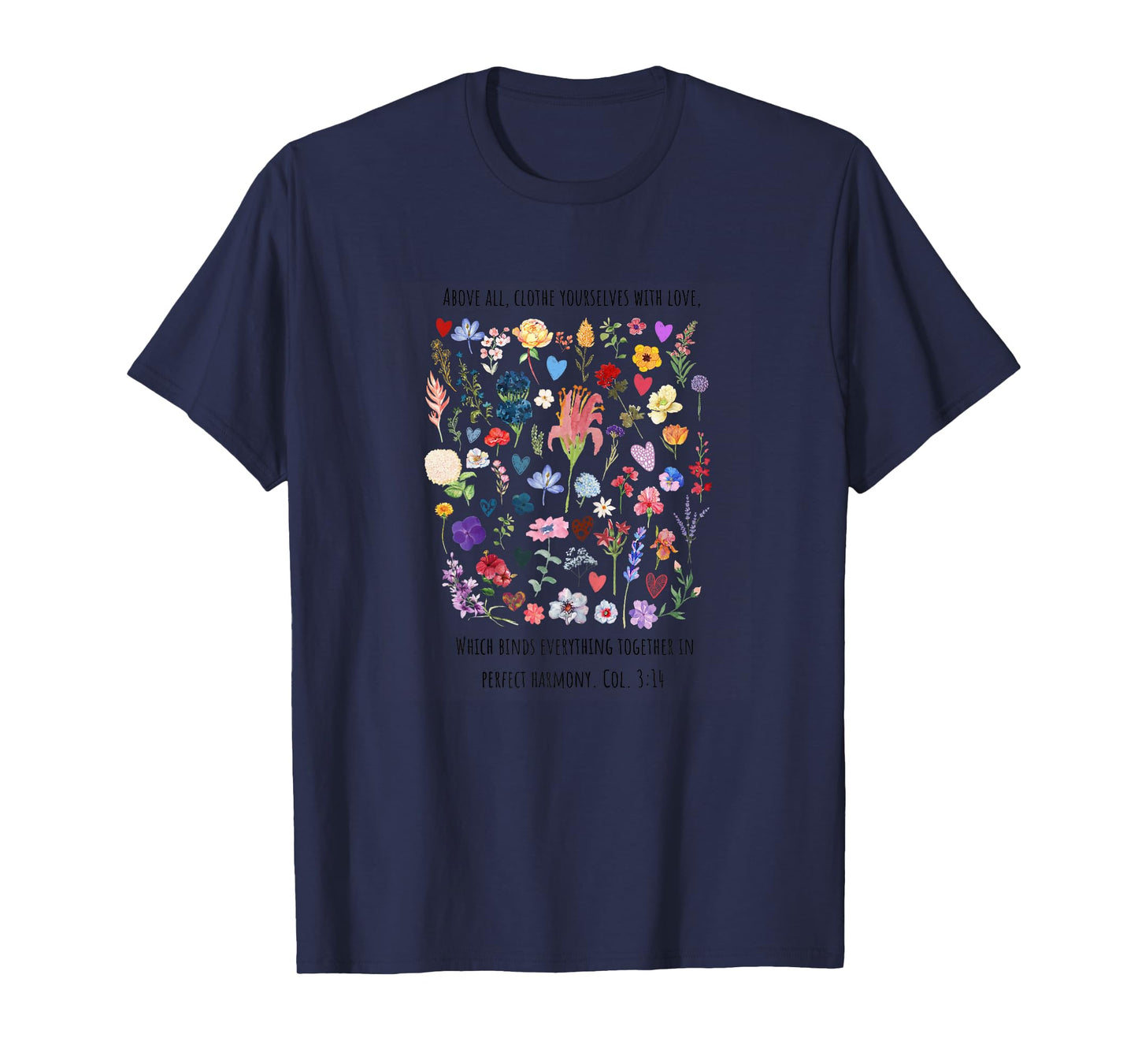Christian Bible Verse Boho Wildflowers Fatih & Inspirational T-Shirt