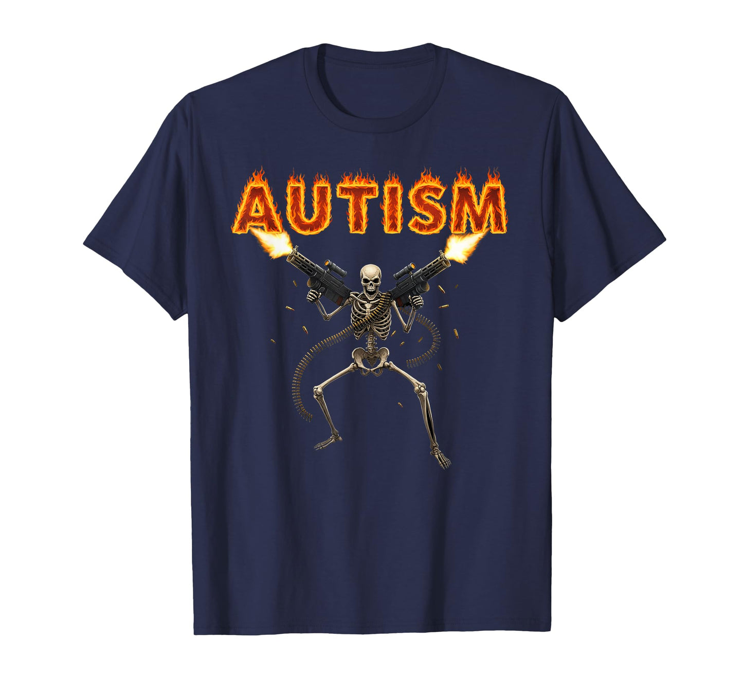 Autism Skeleton Funny Oddly Specific Meme Autistic Awareness T-Shirt