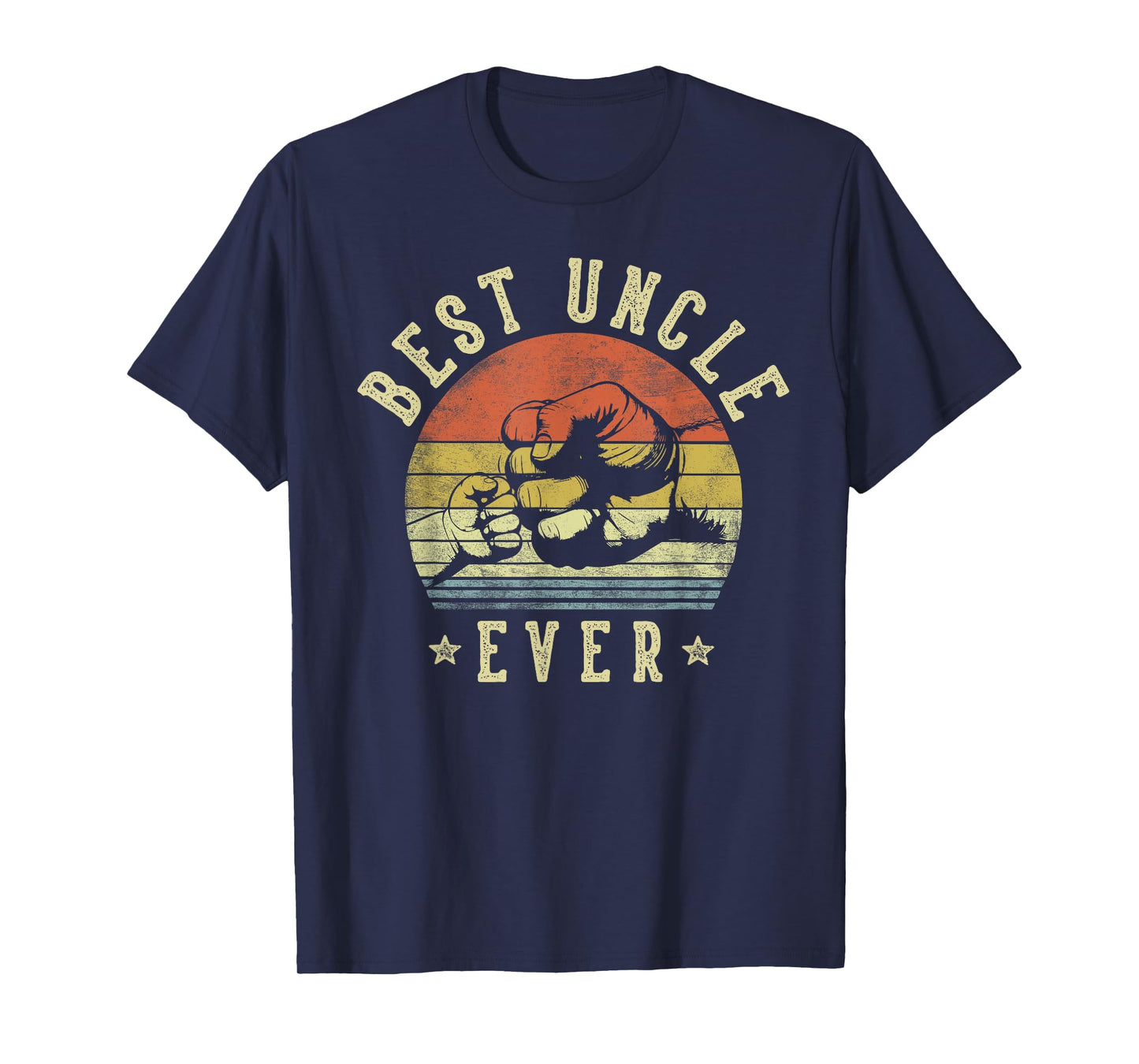 Best Uncle Ever - Retro Fist Bump Vintage Design Uncle T-Shirt