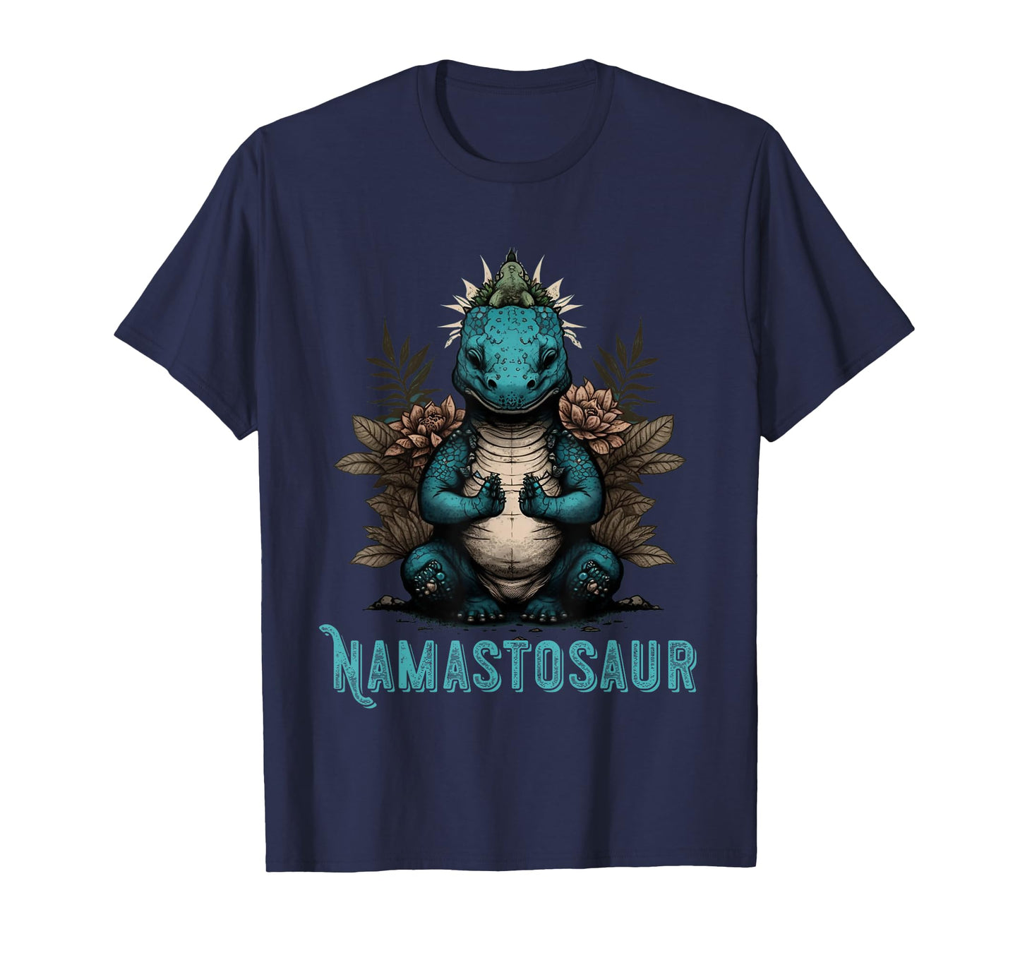 Meditation Dino T-Rex Buddhism Namaste Guatama Buddha T-Shirt