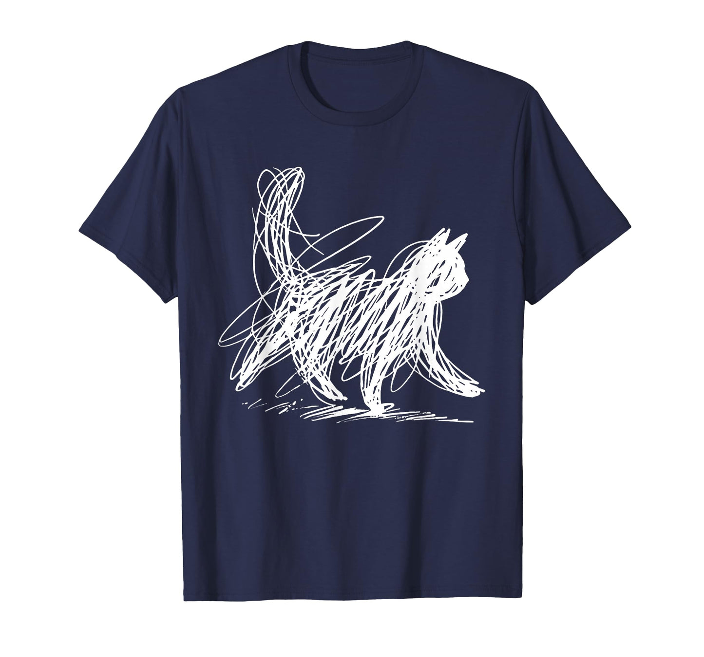 Minimalist cat Art T-Shirt