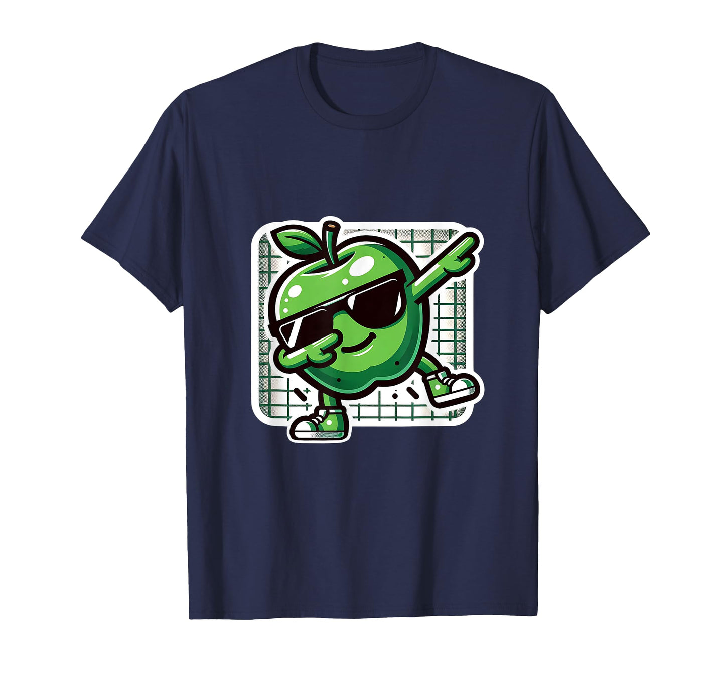 Funny Dab Apple Dancing Dabbing Fruit Meme T-Shirt