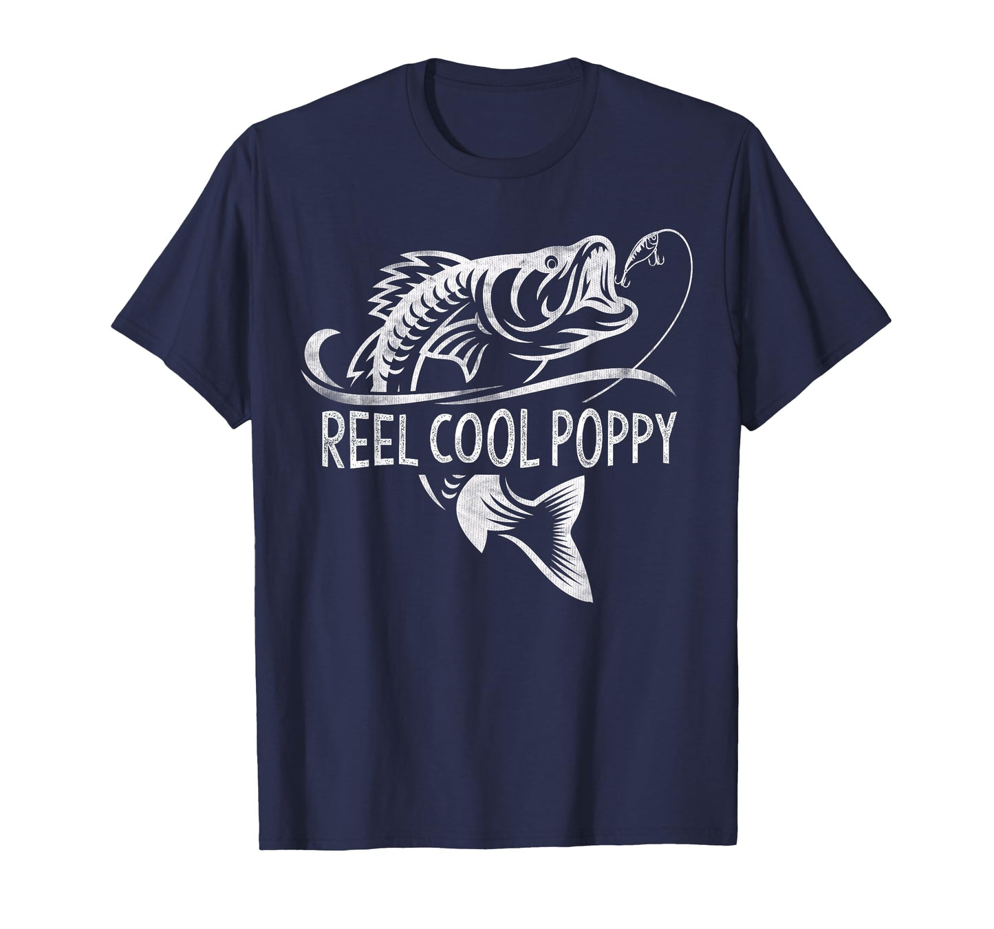 Reel Cool Poppy Fishing Gifts Poppy Father's Day T-Shirt