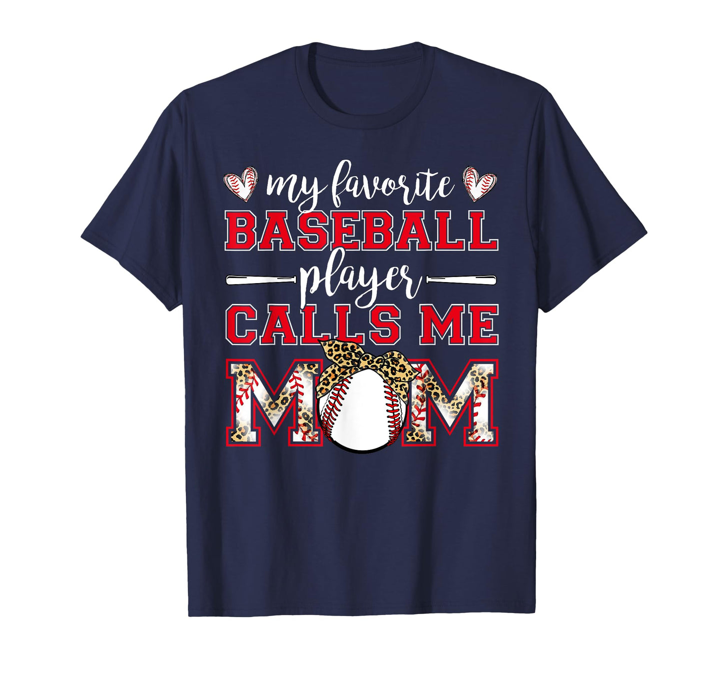 Baseball Mom Shirt My Favorite Baseball Player Calls Me Mom T-Shirt