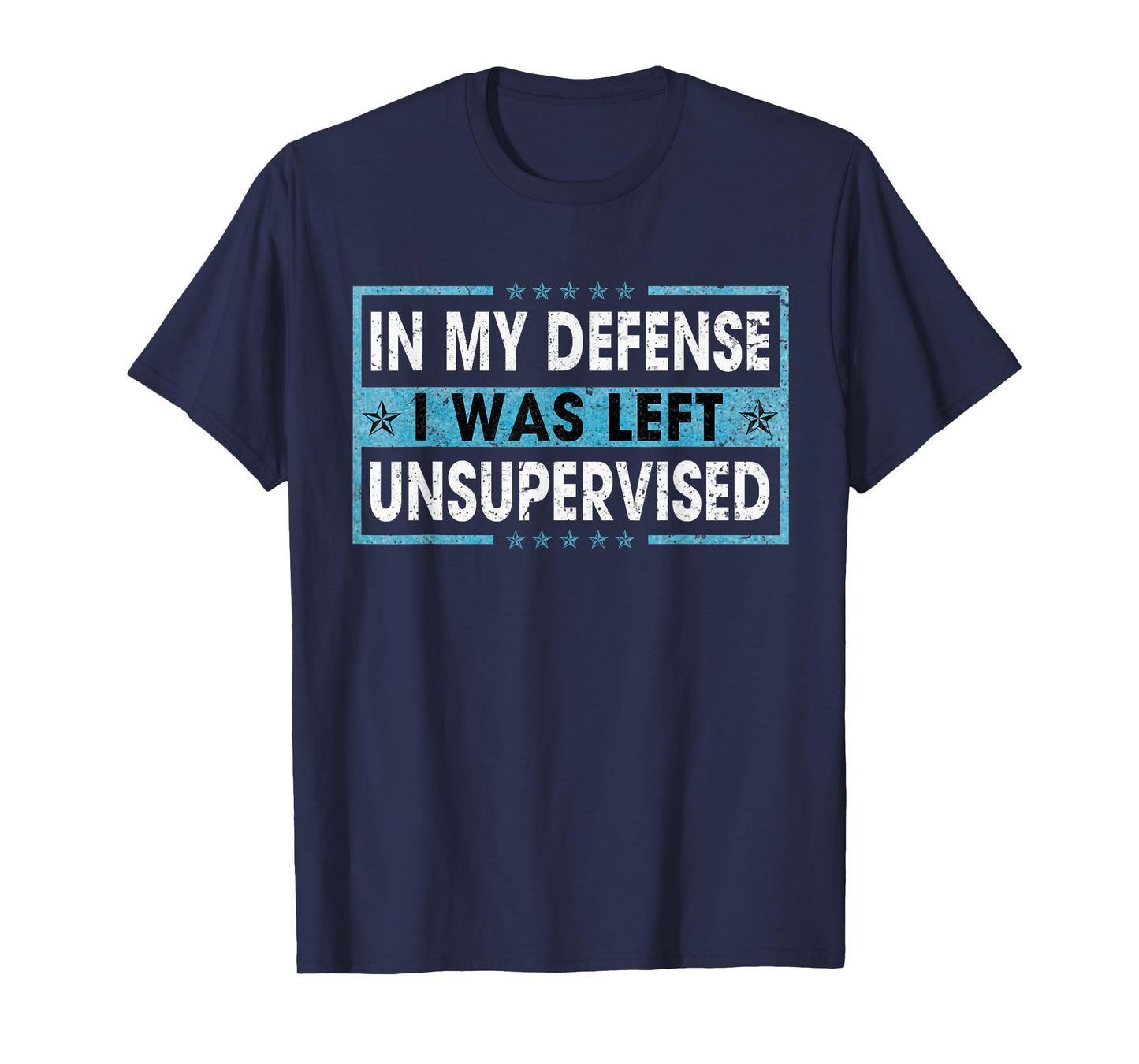 Funny Saying In My Defense I Was Left Unsupervised Retro T-Shirt