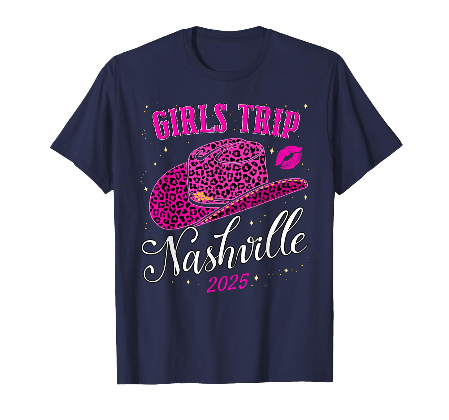 Girls Trip Nashville 2025 For Womens Weekend Birthday Squad T-Shirt