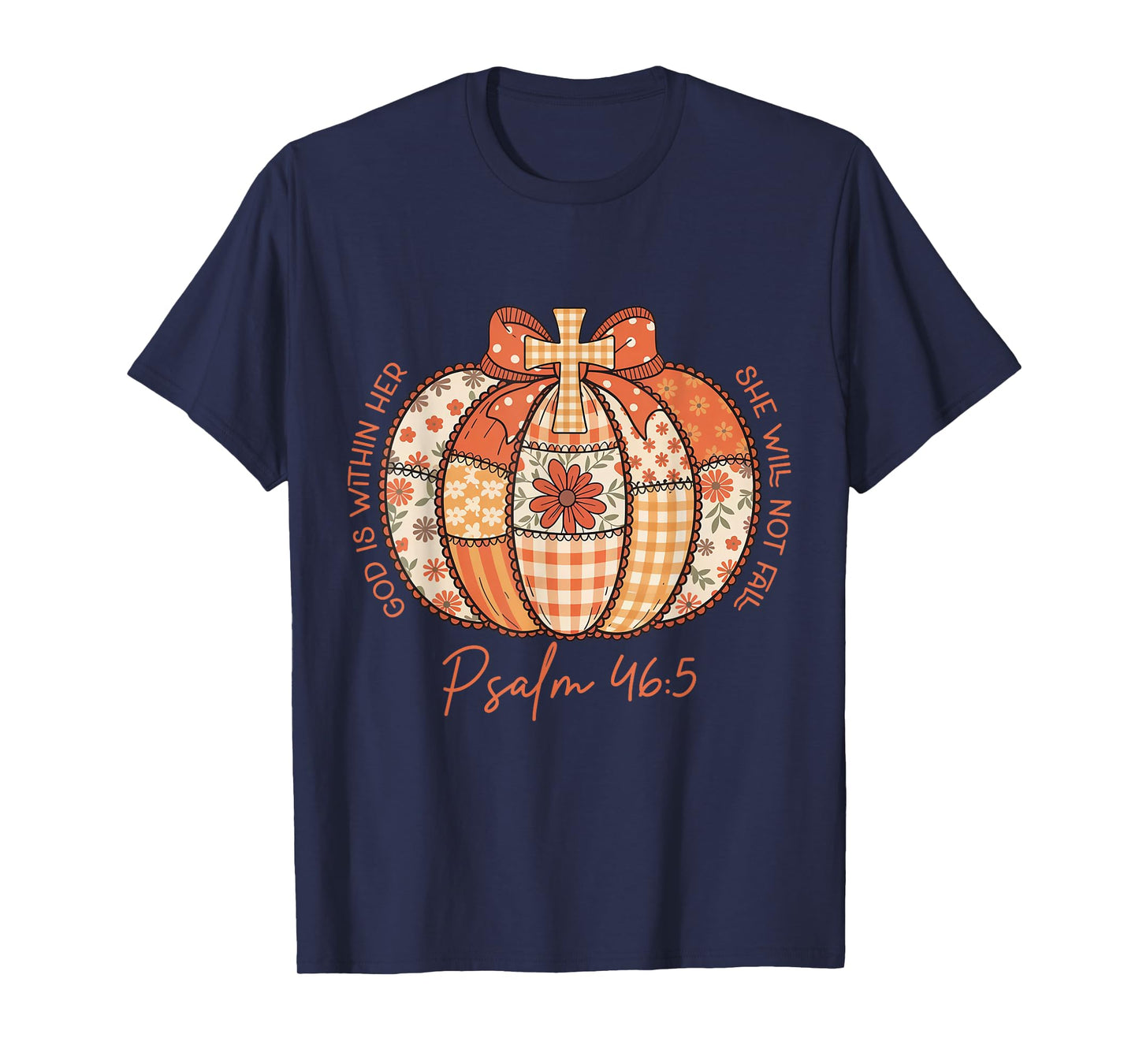 Psalm 46:5 God is Within Her Fall Christian Gift T-Shirt