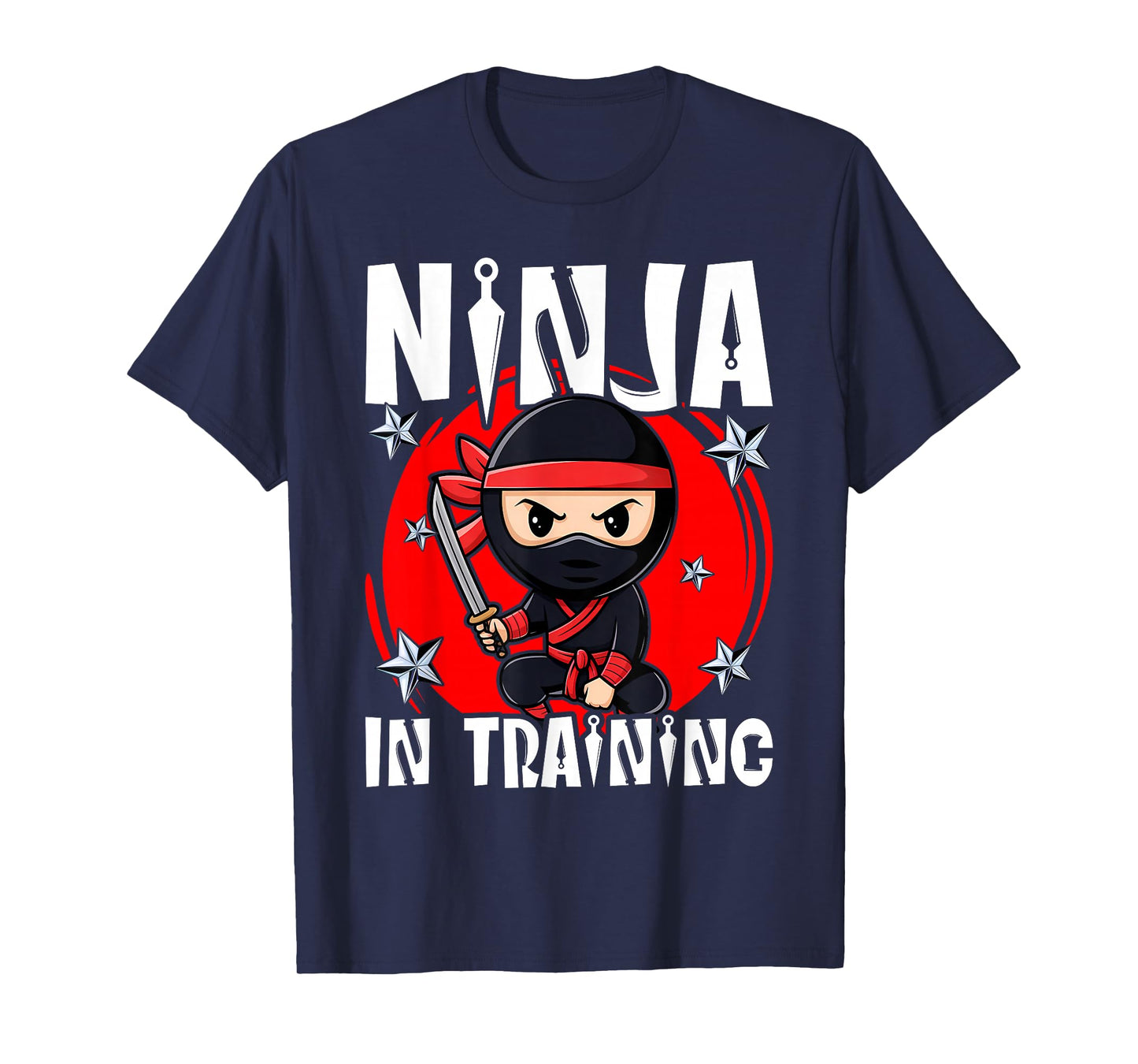 Ninja In Training Costume Party Warrior Boys Girls Kids T-Shirt