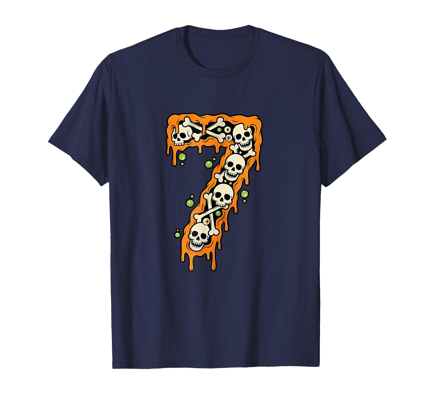 Number 7 Six Seven 6 7 Meme Funny Design Couples Halloween T-Shirt
