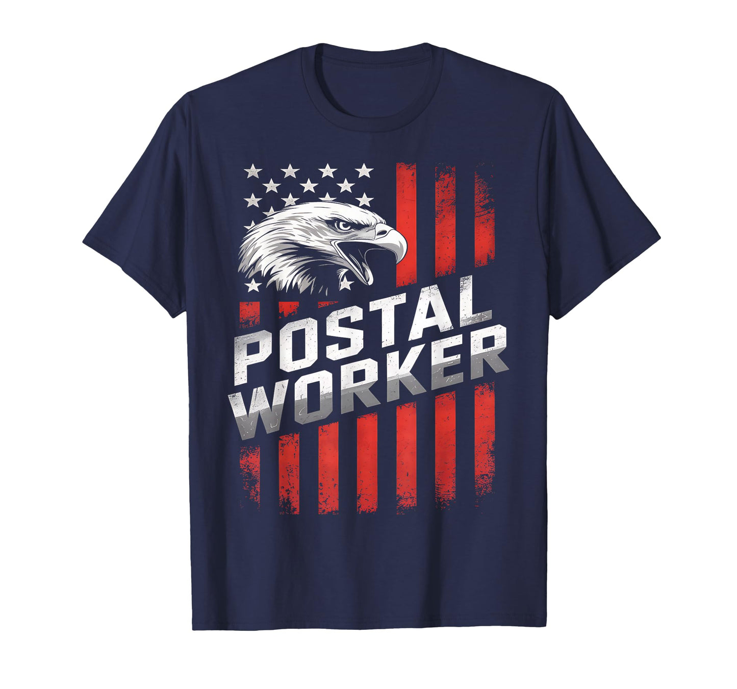 Postal Worker Vintage USA American Flag US Postal T-Shirt