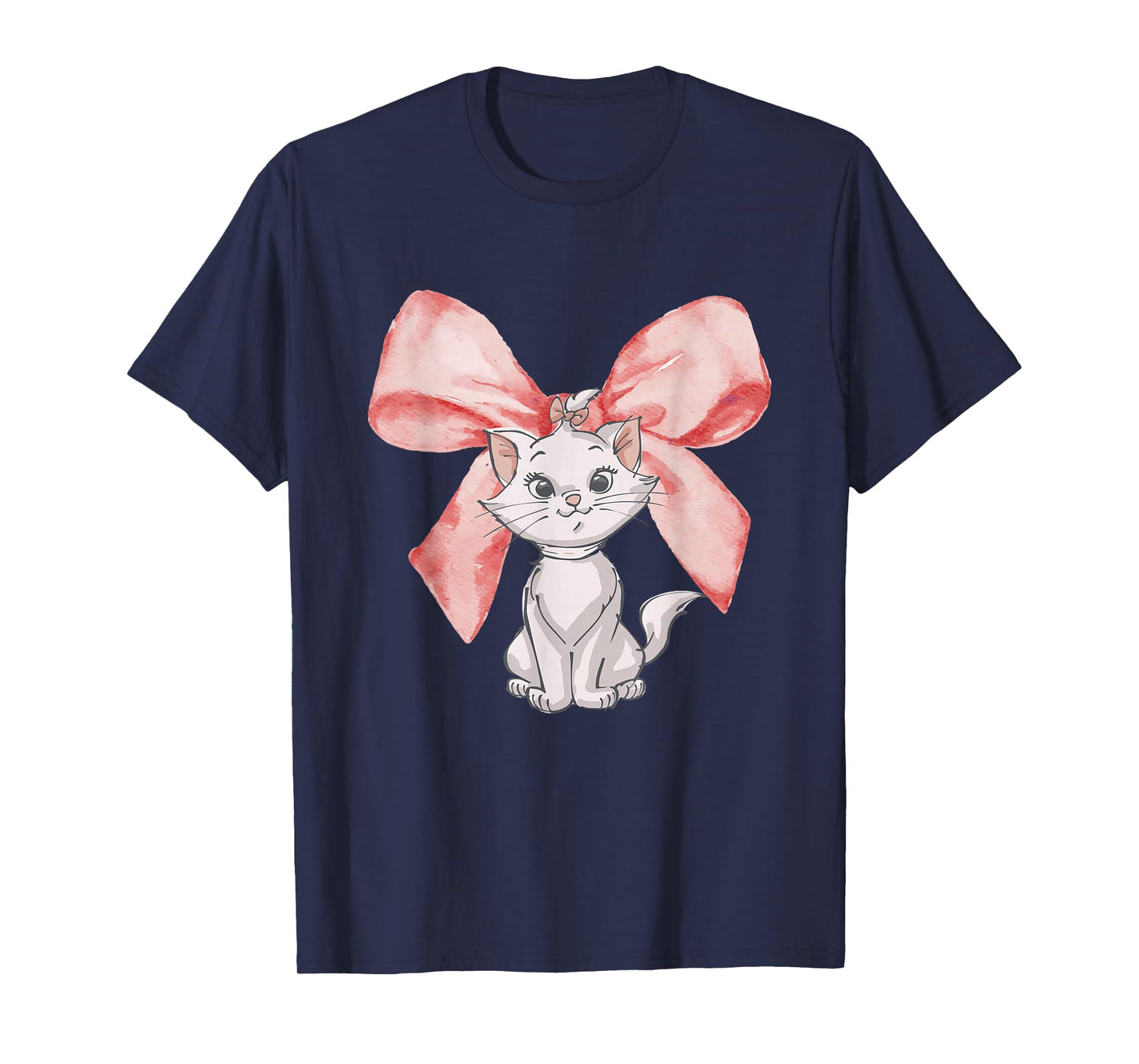 Disney The Aristocats Big Bow Marie Watercolor T-Shirt
