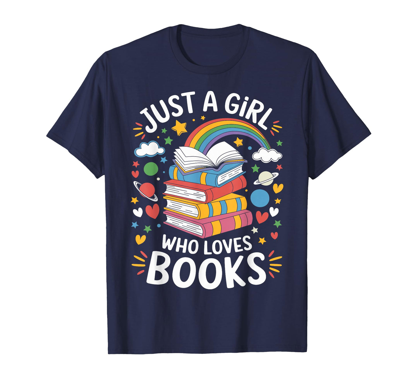 Bookworm Just A Girl Who Loves Books T-Shirt