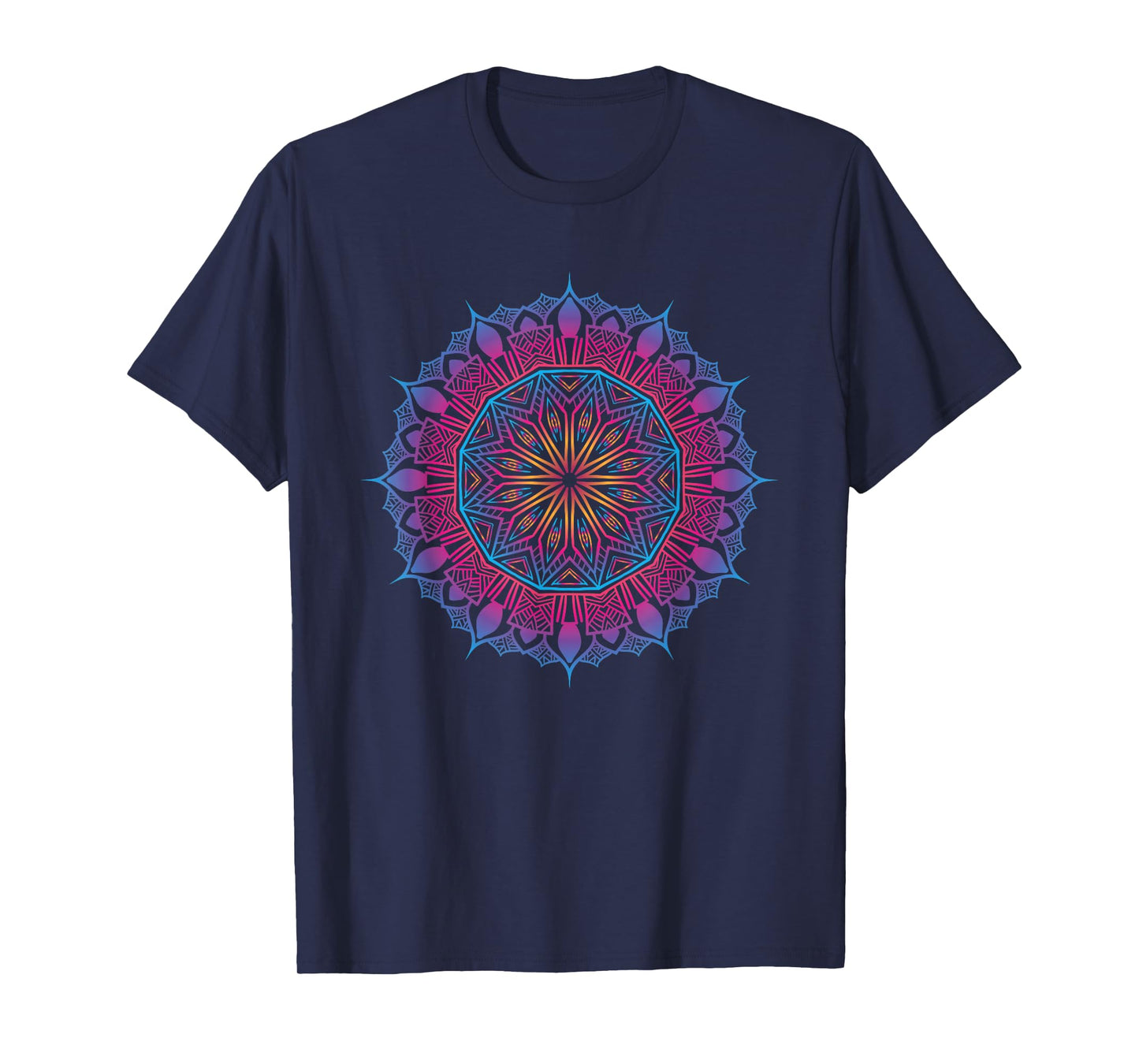 Boho Yoga Art Spiritual Meditation Sacred Geometry Mandala T-Shirt