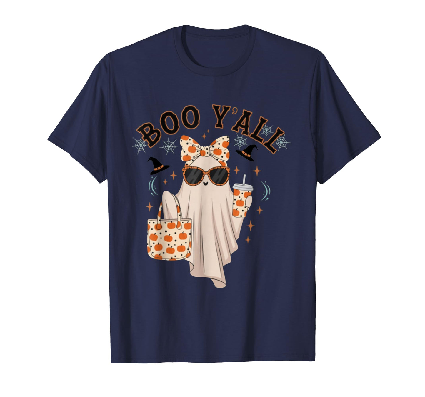 Boo JEE Boujee Pink Ghost Halloween October Vibes T-Shirt