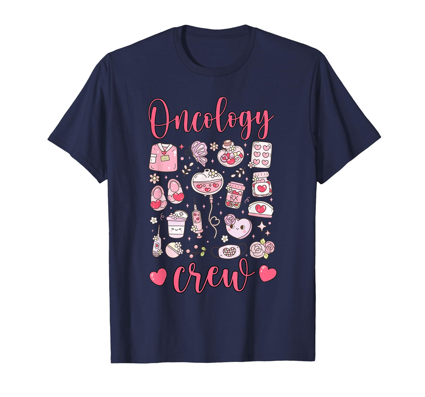 Oncology Crew Valentines Day ONC Nursing Oncologist Medical T-Shirt