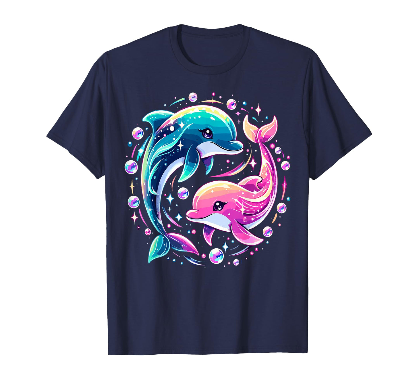 Dolphin Colorful Sea Ocean Animal Dolphin T-Shirt