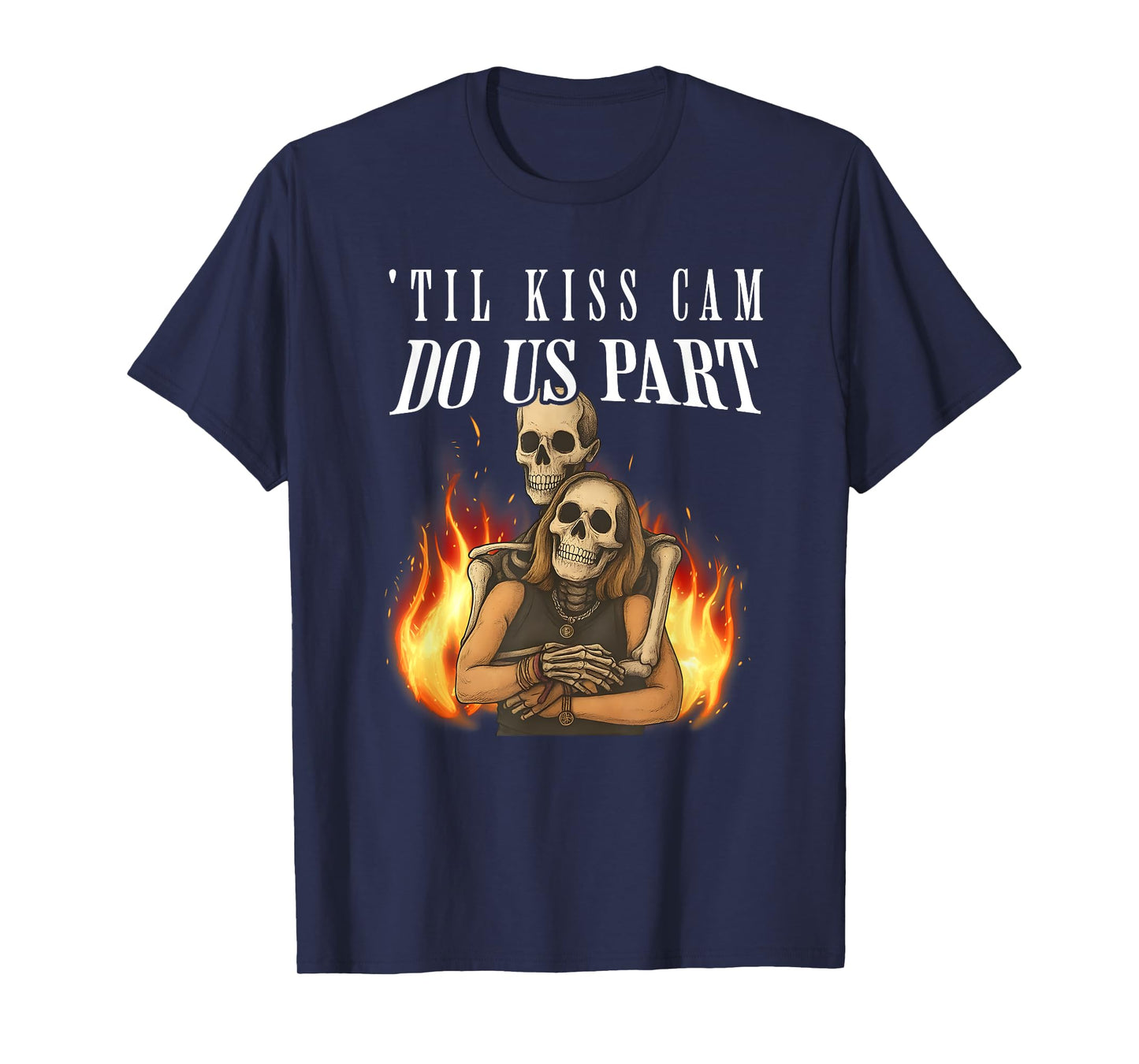 'Til Kiss Cam Do US Apart, Funny Halloween Concert T-Shirt