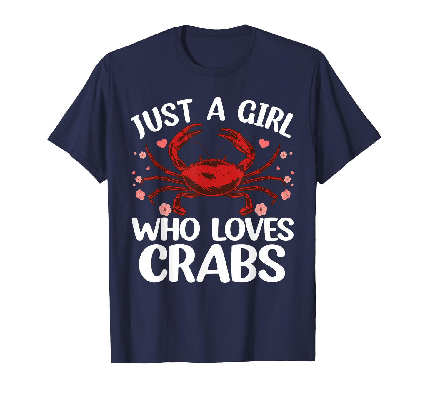 Cool Crab Art for Girls Women Crabby Seafood Gag Crab Lover T-Shirt