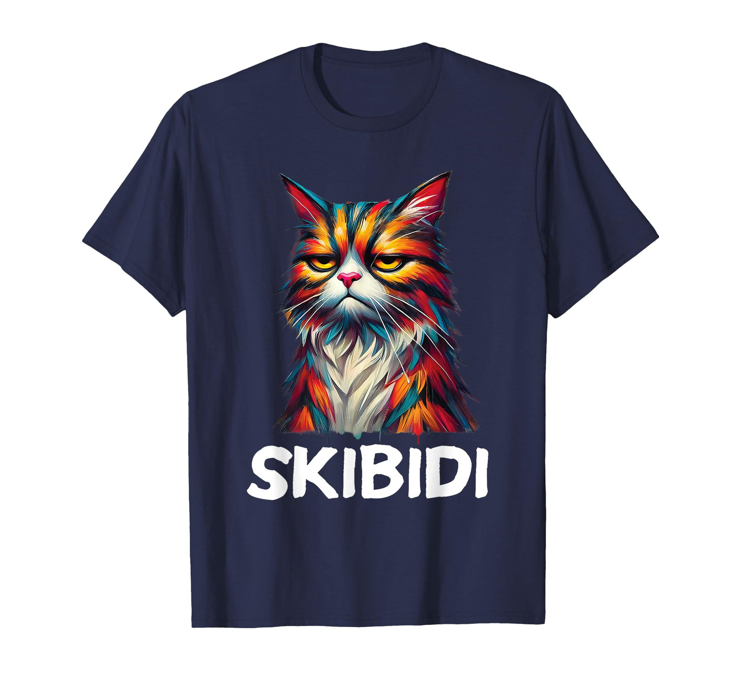 Skibidi Cat Funny Graphic Kids Girls Boys Gen Alpha Tweens T-Shirt