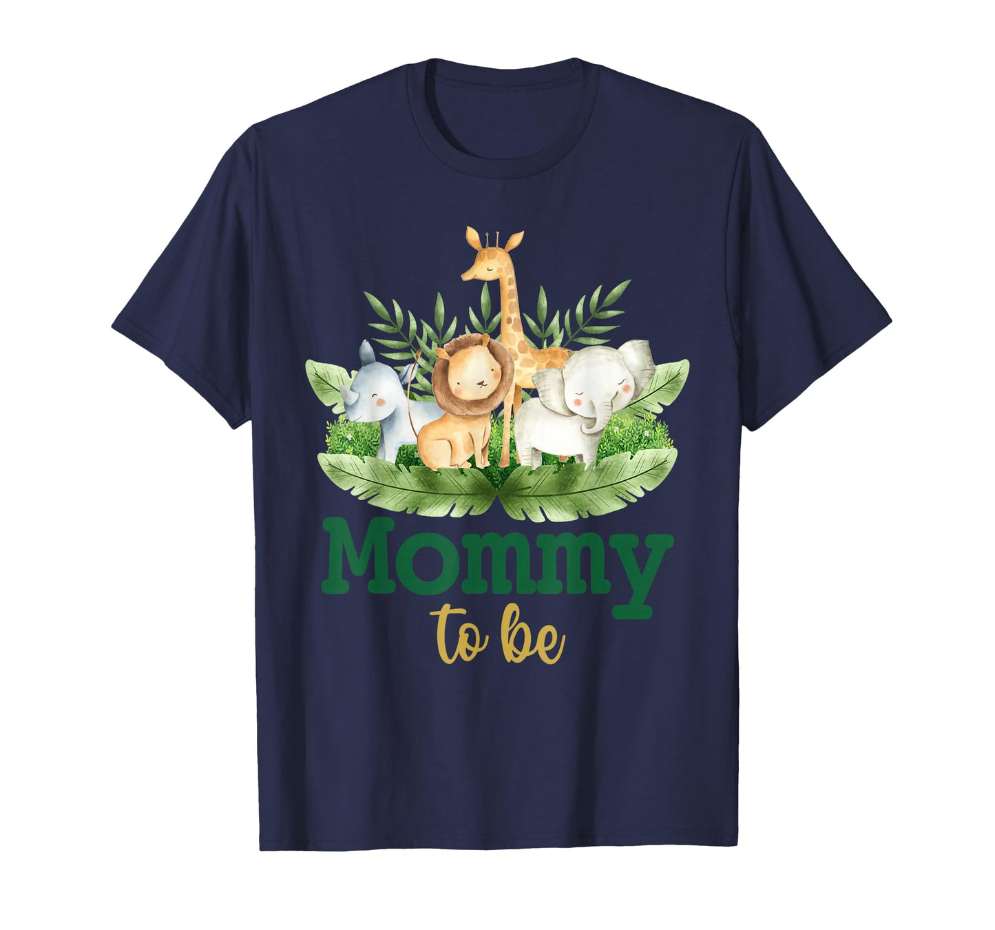 Soon To Be Mommy Jungle Animals Safari Baby Reveal T-Shirt