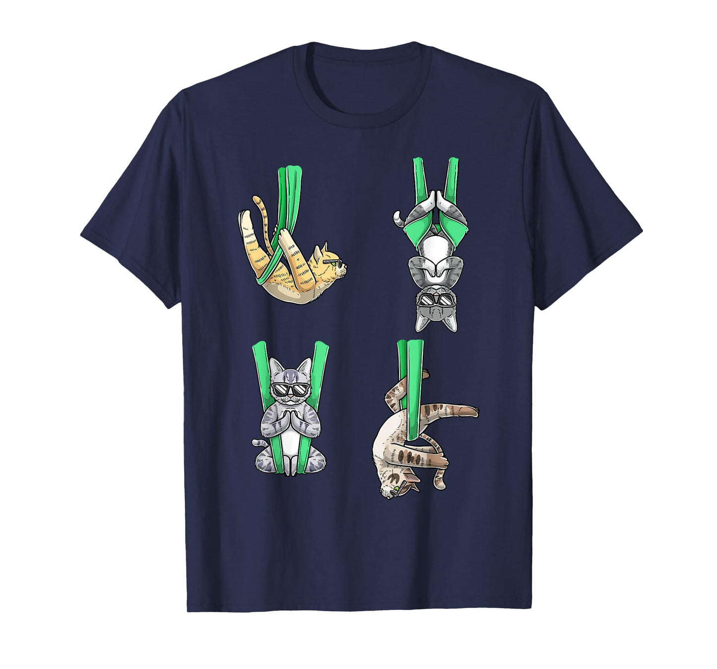 Aerial Cat Yoga Gymnastics Acrobatic Men Women Girls Kids T-Shirt