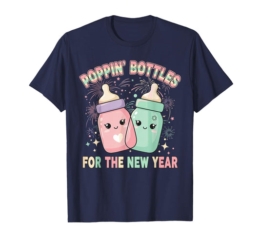 New Years Shirt, Nurse Popping Bottles for The New Year T-Shirt