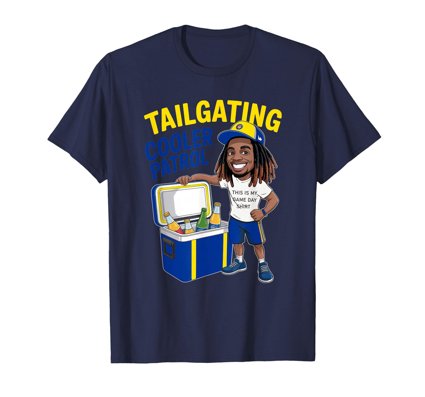 Tailgaiting Los Angeles African American Men Game Day Fan T-Shirt