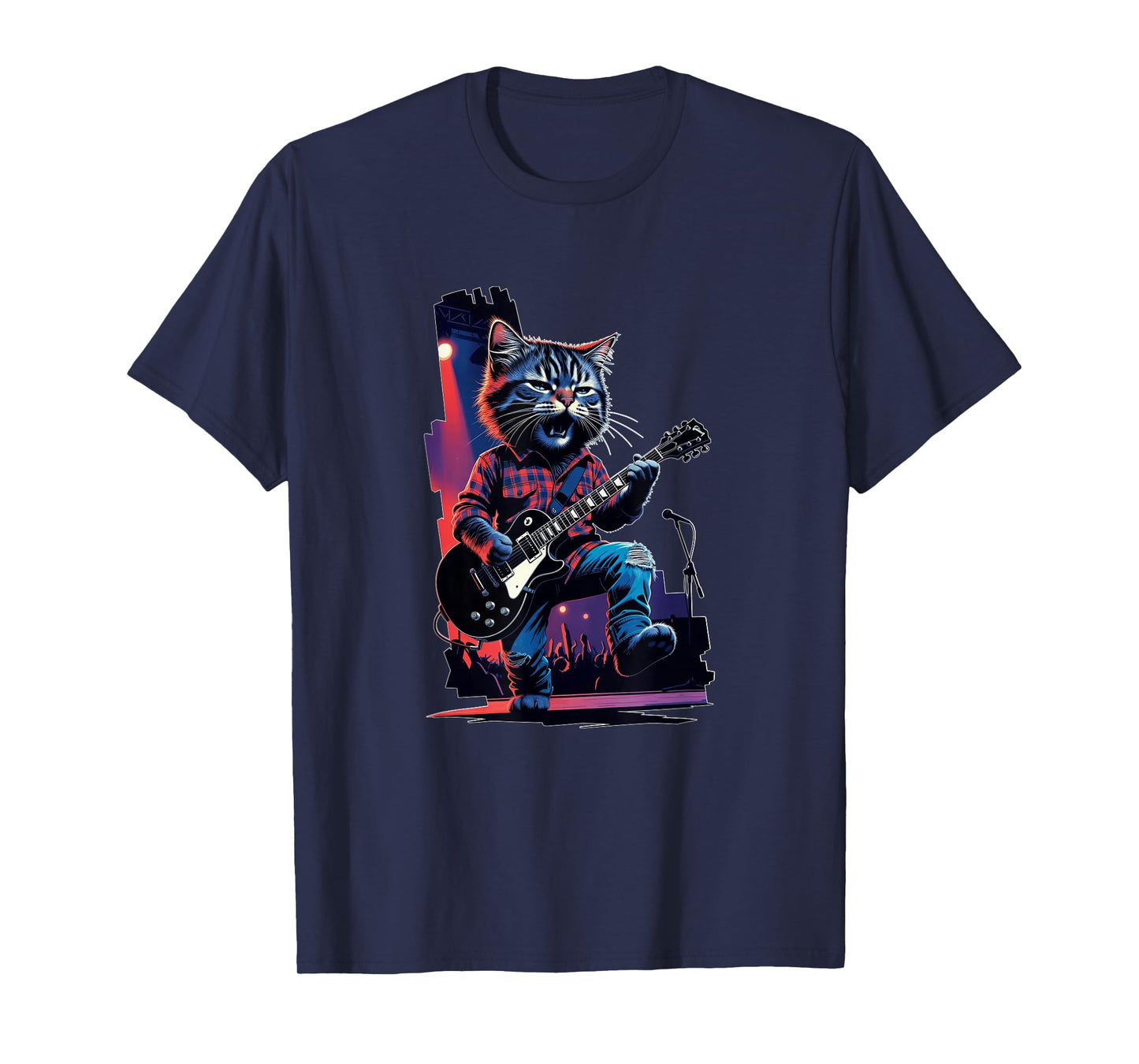 90's Grunge Rock Band Cat T-Shirt