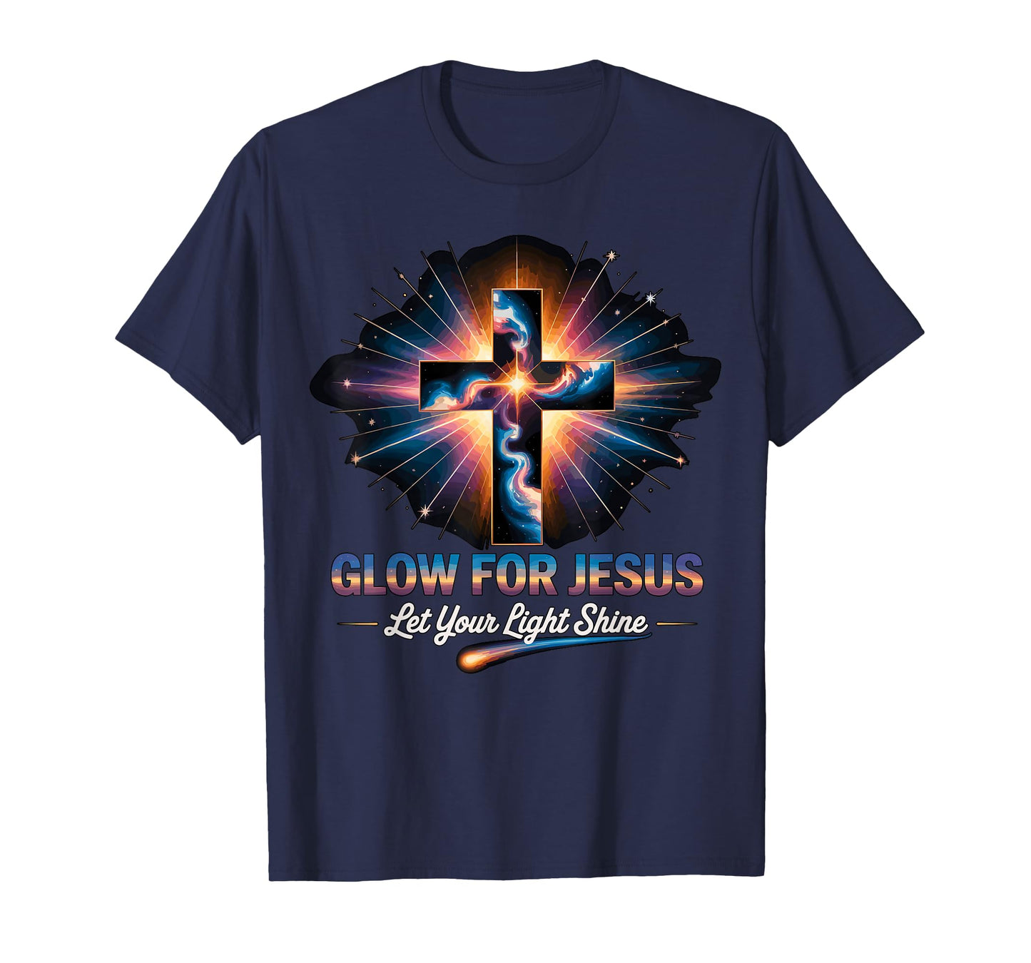 Glow for Jesus Cross T-Shirt