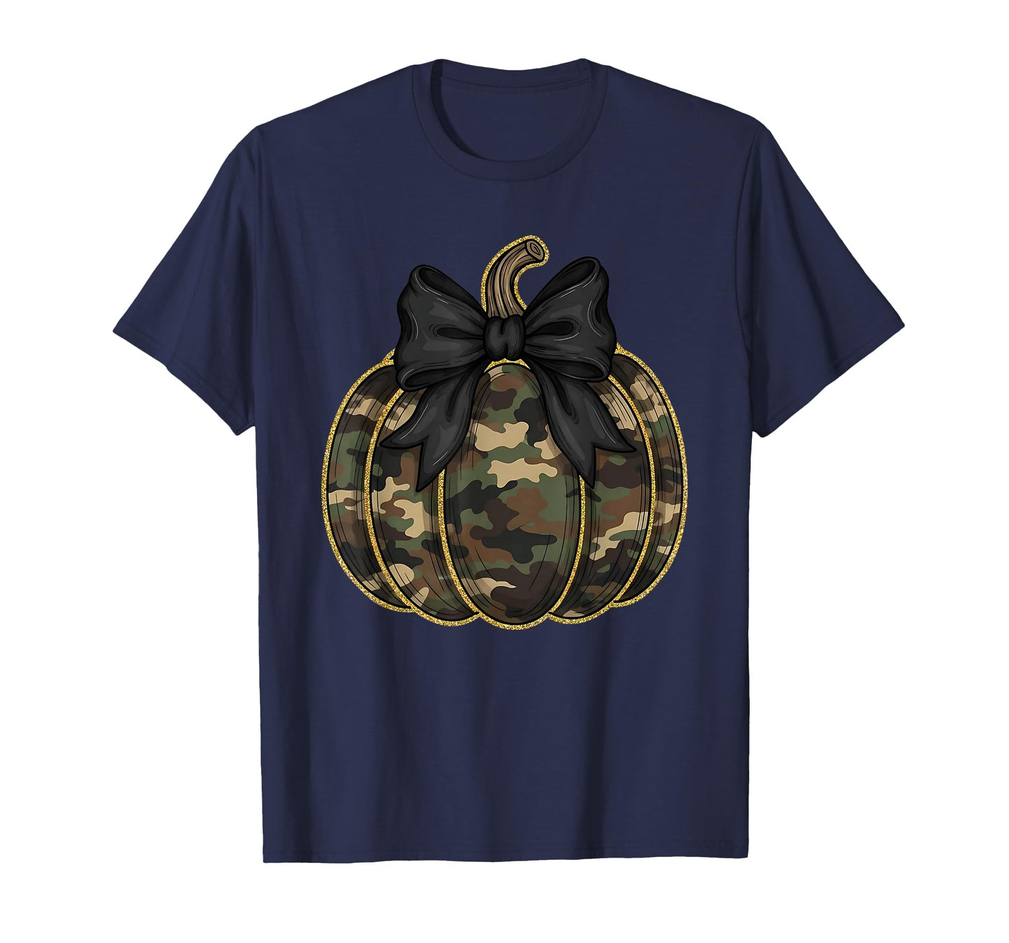 Camo Camouflage Pumpkin Halloween Costume Men Women Kids T-Shirt